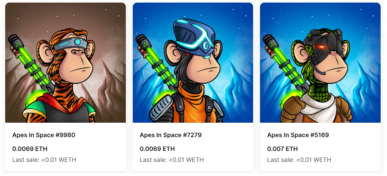 apes in space