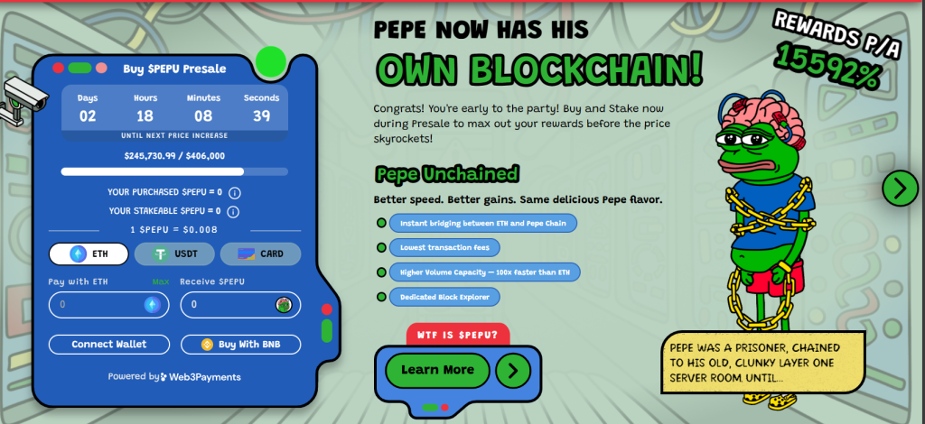Pepe Unchained token